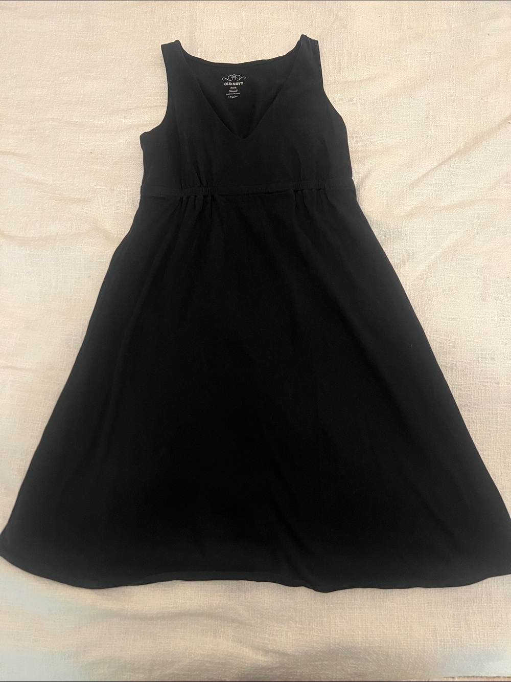 Old Navy Women’s Black Sleeveless Cotton Classic Sun Dress  Sz Small